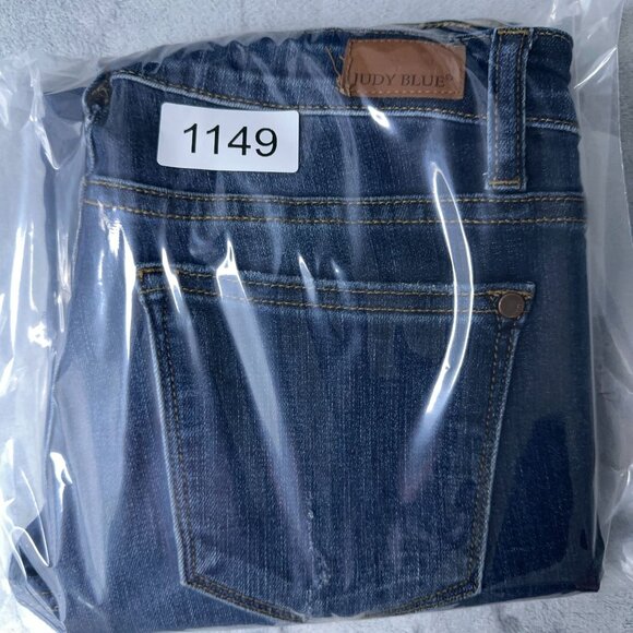 Judy Blue Skinny Jeans Relaxed Fit JB82102DK Stone Wash Womens Blue Size 3/26 - Picture 10 of 10